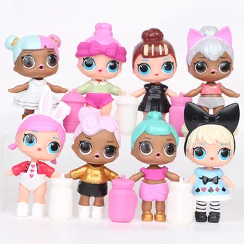 L. O. L ¡SORPRESA! 8 piezas lol sorpresa muñecas Figura juguetes para niñas regalo de las niñas de bebé juguetes de los niños regalo de cumpleaños