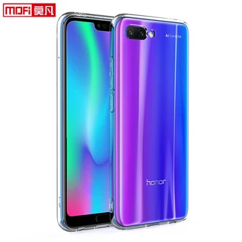 Claro caso para huawei honor 10 caso de la cubierta transparente de Silicona blanda de TPU Mofi Original Fundas de Protección Huawei Honor 10 Caso