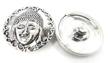 Envío libre caliente de la venta de 1,8-2 cm de aleación religiosa buda chino perlas de BRICOLAJE botón dijes de metal