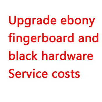 Actualización de ébano diapasón y negro hardware de los costes de Servicio