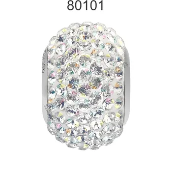 (1 pieza) Originales Cristal de Swarovski 80101 Becharmed & Allanar suelta perlas de ajuste para la marca de la pulsera y la fabricación de joyas