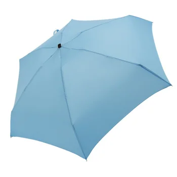 Las mujeres de Lujo Ligero Paraguas de Cinco plegable No automáticas de Viaje Sombrilla con Protección UV Portátil Compacto Mini Paraguas