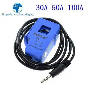 De alta Calidad 30A 50A 100 SCT-013-030 SCT-013-050 SCT-013-000 No invasiva AC sensor de corriente Transformador de Corriente de Núcleo Dividido