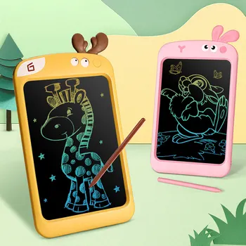 10.5 en la pantalla LCD de la Escritura de la Tableta Lindo Colorido de la Pantalla de Dibujo Doodle de la Junta de Almohadilla con Borrar la Función de Bloqueo para Niños Chicos Chicas Regalo