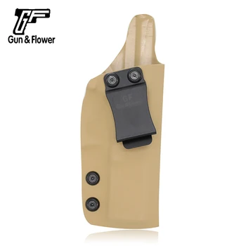 Gunflower la Ocultación de la Mano Derecha de la PDI Funda de Kydex ajuste Glock 17/22/31 Pistola de Armas de la Bolsa de Accesorios, Bolsas