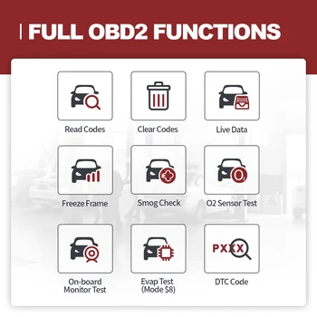THINKCAR 1S Completo de OBDII Funciones Automotivo Dtc Búsqueda de Impresión de Informes OBD2 Escáner Lector de Código del Coche Completo del Sistema de la Herramienta de Diagnóstico