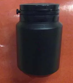Mucho de 50pcs 100 g de negro de la botella de píldora w/ lagrimeo tapa dura de plástico HDPE de grado médico 100 ml