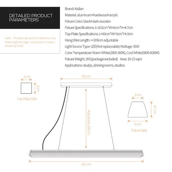 Aisilan Nórdicos Colgante de Luz de Comedor mesa de luz de la Cocina de la barra de LED de morden simple creativo de la oficina de restaurante de la iluminación