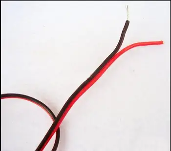 18 20 22 24 26AWG UL2468 de PVC Negro-Rojo Ambientales Electrónica de Alambre de Cobre Estañado 2 Pin cable de 20M/1LOT