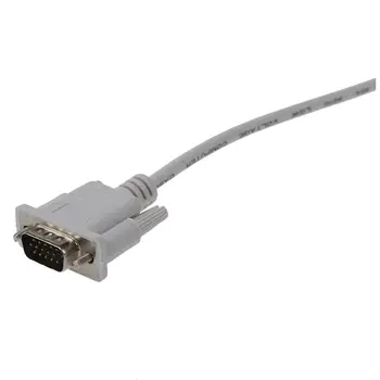 VGA DB15 Macho A RS232 DB9 Pin Macho Cable Adaptador de Vídeo / Gráficos Cable de Extensión (Blanco, 1.5 M)
