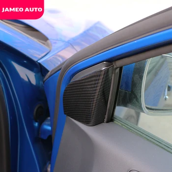 Jameo Auto Accesorios Exteriores de Coche de Estilo para Ford Focus 2019 2020 de Fibra de Carbono de la Ventana de Un Pilar de la Cubierta Recorte Marco Decorativo