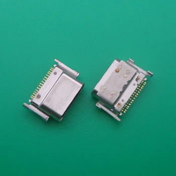 10PCS/LOTE Tipo C Conector USB Puerto de Carga Socket Para LG k50s Muelle del Puerto de Reparación de Piezas de Repuesto