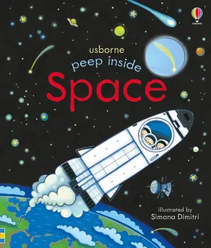 Peep en el Interior del espacio de inglés Educativos de la Solapa de los Libros Ilustrados de Bebé Para el Bebé de los niños de la lectura del libro