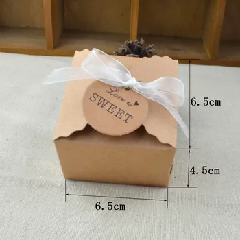 10pcs Pequeña Caja de Papel de Kraft Marrón de Cartón hecha a Mano de la Caja de Jabón Artesanal de Papel Caja de Regalo de Dulces Embalaje Caja de Joyería