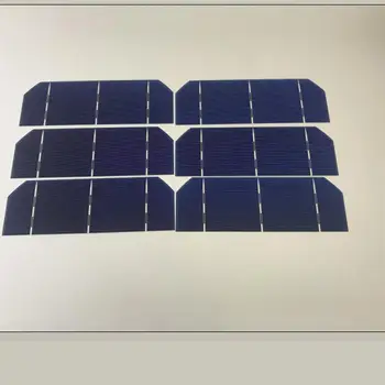 ALLMEJORES 50pcs Solares monocristalinos de células 0.5 V 1.6 W/pcs con suficiente solar cable de tabulación de los kits de BRICOLAJE panel solar cargador de batería