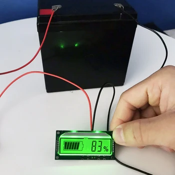 Indicador de Capacidad de batería Voltímetro Porcentaje de Monitor de Energía De 12V-84V de Plomo Ácido de la Batería 2S-28S