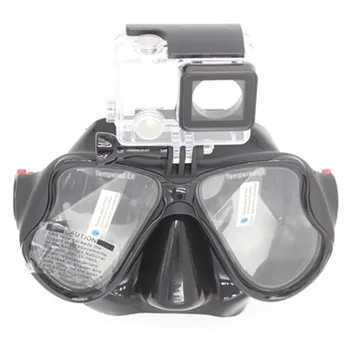 Profesional de la Cámara Submarina Buceo Máscara de Buceo Snorkel Gafas de Natación Gafas Para Gopro Hero7 6 5 4 3+ 3 SJCAM Xiaomiyi 4k