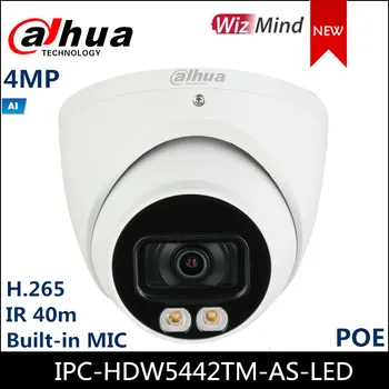 Cámara IP Dahua IPC-HDW5442TM-COMO-LED de 4MP a todo color WDR globo Ocular de IA Cámara de Red starlight soporte POE Construido en el MIC
