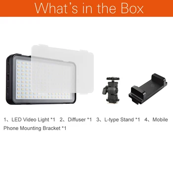 Godox 5600K LEDM150 Teléfono Móvil LED Luz de Vídeo con incorporado De la Batería Recargable de la Batería (Alimentación por USB de Carga)