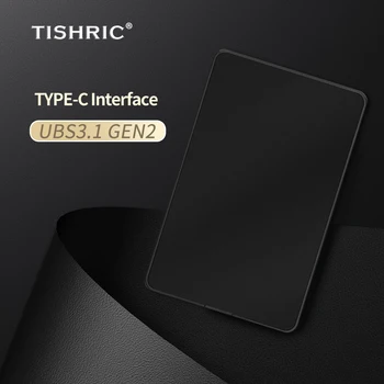 TISHRIC 2.5 Disco Duro Externo HDD Caso Duro de la Caja de la Unidad Hdd caja del Disco Duro de SATA A USB 3.1 Tipo C Unidad de disco Duro Portátil