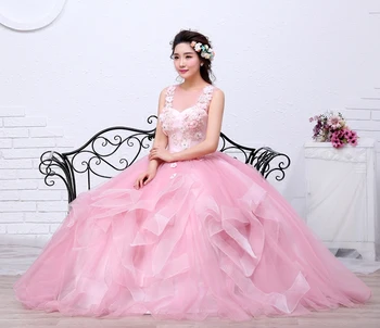 Gratuito de envios de Color Rosa Hilo de las Niñas vestido de Novia 2020 Nueva Moda Simple Arte Femenino Examen de Vestidos de Parte del Vestido Vestidos De Novia