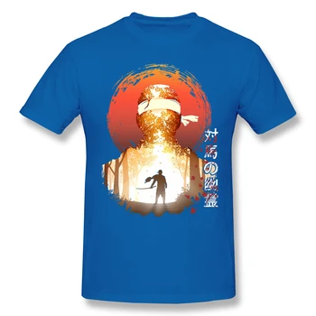 Fantasma de Tsushima hombre Algodón Camiseta Graphic Plus Tamaño de Tsushima Guerrero Fresco de gran tamaño Tops