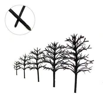 4 cm-12 cm modelo del árbol de la construcción de juguetes de trenes en miniatura del árbol del brazo ABS mesa de arena, haciendo que el paisaje verde de la planta de simulación