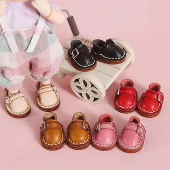Ob11 zapatos de muñeca bjd ropa de la muñeca hecha a mano de cuero de zapatos de obitsu11 holala P9 elemento del cuerpo de la SGC 1 / 12bjd zapatos de muñeca de cuero zapatos
