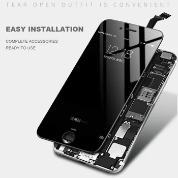 Grado AAAA+++ para el iPhone 6 6S 6P 6SP 7 7P 8 8Plus LCD en Perfecto 3D Touch Pantalla Digitalizador Asamblea para el iPhone 5S 5 5C Pantalla