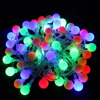 5M 40 LED Multicolor de Navidad LED Cadena de Luces al aire libre de la guirnalda de la Cadena de Hadas de la bola de Luz de la Fiesta de la Boda Decoración navideña de las Luces