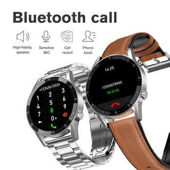 D-T92 Reloj Inteligente de los Hombres de Bluetooth de la Llamada Completa de la Pantalla Táctil de la prenda Impermeable IP68 Personalizado cara Smartwatch Para Android IOS de los Deportes de la Aptitud