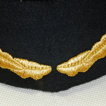 Los hombres Sombreros de Marinero Capitán Sombrero Negro Blanco de los Uniformes de la Fiesta de Disfraces de Cosplay de la Etapa de Realizar Planos Militares de la Marina de Cap para los Hombres Adultos Mujeres
