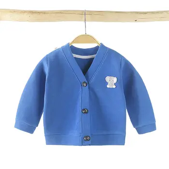 Suéter de bebé de la primavera de otoño de la ropa de las niñas cardigan de punto para niños niños coreanos ropa tops niño recién nacido ropa de abrigo