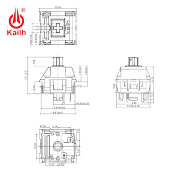 Kailh&NK Arándanos Mecánico de Teclado interruptor Táctil hangfeeling MX conmutador 5pin