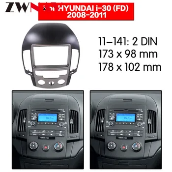 Reproductor de DVD del coche de marco Para el período 2008-2011 HYUNDAI I-30 2DIN CA Auto Negro LHD RHD Auto Radio Multimedia NAVI fascia