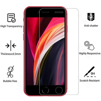 100 piezas de vidrio templado para el iphone se 2020 11 Pro Xs max Xr 6s 7 8 plus vidrio protector de pantalla para iPhone SE 2020 película de Vidrio