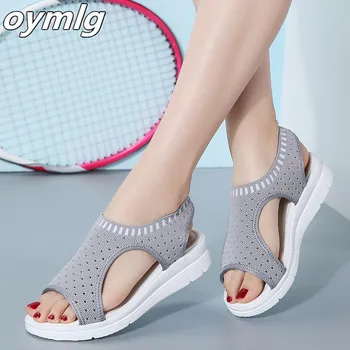 Nuevo de la Moda las Mujeres los zapatos flats 2020 Comodidad Transpirable de Compras Damas Zapatos para Caminar de Verano de la Plataforma de la Sandalia Zapatos de las mujeres