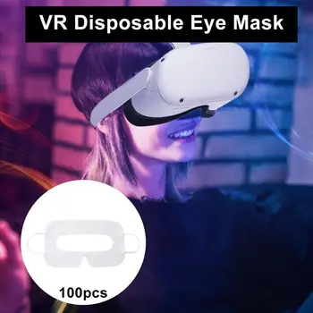 100Pcs VR Accesorios de Cara Desechables Cara Cubierta de la Máscara de Protección VR Gafas de Cubierta Absorbente del Sudor de los Ojos Para Oculus Quest 2