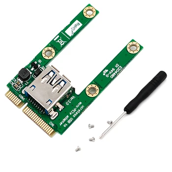 MPCIE Tarjeta USB 2.0 3.0 Adaptador de puerto de la Tarjeta con circuito de protección de apoyo de cualquier tamaño pequeño dispositivo USB en el PC portátil