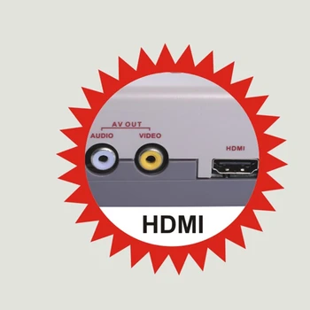 8-BIT HD HM12 NES (Sistema de Entretenimiento Clon NTSC Consola de juegos de Vídeo AV y HDMI-Salida de la Pantalla de 720P 72Pin con 88 Juegos