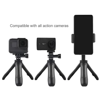 De mano Mini Trípode Selfie Palo Extensible Monopie para GoPro Hero 9 8 7 6 5 Yi 4K Sjcam Sj8 Eken H9r Dji Osmo Action Cam