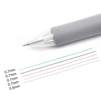 Zebra B4SA1 Clip-En los 4 Colores de 0,7 mm Bolígrafo Multi Pen (Negro, Azul, Rojo, Verde) + 0.5 mm Lápiz
