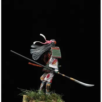 Sin pintar Kit de 1/18 de 90 mm de batalla de la mujer Japonesa guerrero 90mm figura de Resina Modelo de Figura Kit Kit de Resina Unassambled