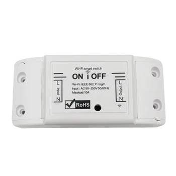 SCW NF101 WiFi Interruptor Inalámbrico Para el Hogar Inteligente de Módulos de Automatización Temporizador de Bricolaje, mando a distancia de la CA 90-250V 10A 220V