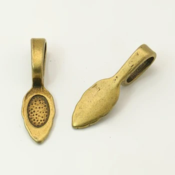 1 kg (Aprox 900pcs) 26x8x7mm de Bronce Antiguo de Estilo Tibetano Colgantes Ganchos de la goma en el Plano de la Almohadilla de la Fianza para los Colgantes Collar de Accesorios