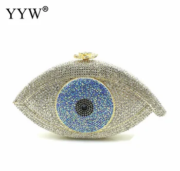 Cuero sintético de Embrague BagJewelry Para los Hombres con la cadena de & con diamantes de imitación ojos más colores para la opción