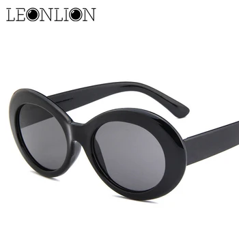 LeonLion 2021 Nueva Ovalada Gafas de sol de las Mujeres de color Caramelo Gafas de Sol de los Hombres de la Vendimia Retro Femenino Masculino Gafas de Oculos De Sol