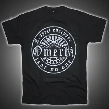 2019 Nueva Marca Caliente Omertà Camiseta Respeto Streetwear Rebellen Rocker Sportler Ciclista De La Vieja Escuela De La Camiseta