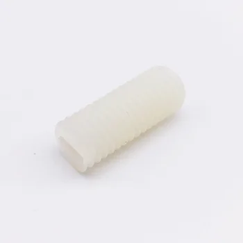 Wkooa M4 Ranurada de Nylon Set de Tornillos de Plástico Tornillo blanco