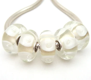 JGWGT 817 5X Autenticidad S925 Plata de ley Perlas de Cristal de Murano perlas de Ajuste Europeo Encantos de la Pulsera de diy de la joyería de Murano
